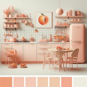 Cuisine Peach Fuzz pantone 2024 et teinte chaude cocooned warmth